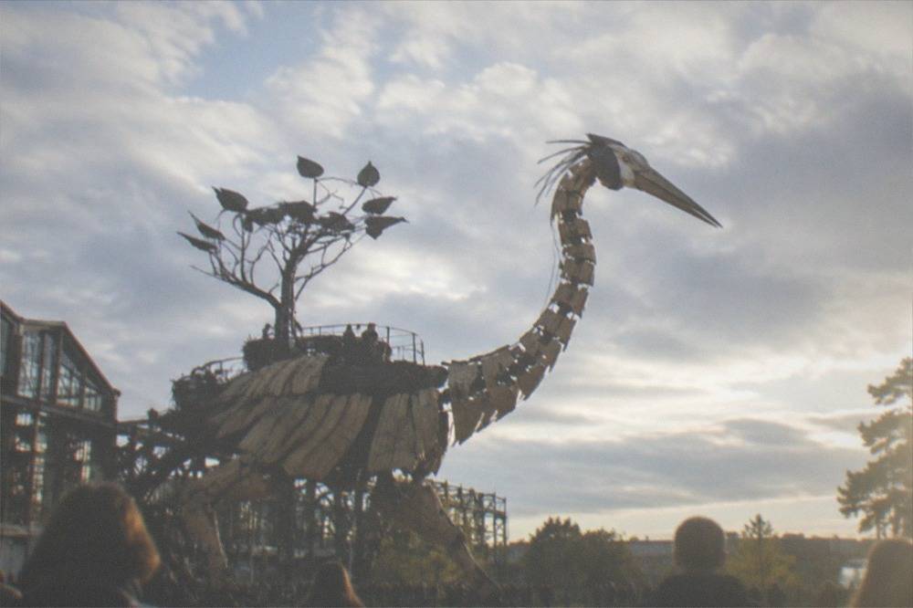 The prototype branch of the abandoned Arbre aux Hérons project inside the Galerie des Machines site