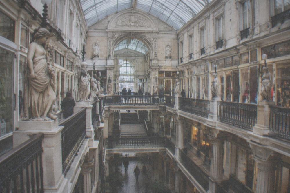 The ornate 19th-century facade of the Passage Pommeraye shopping arcade in Nantes
