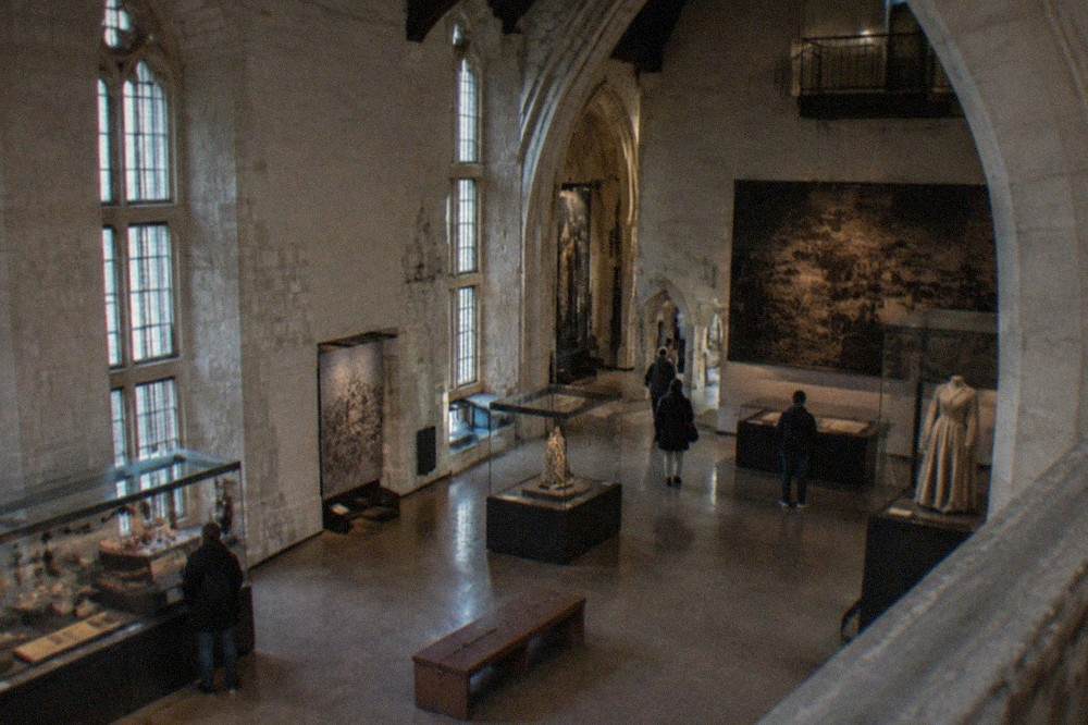 Interior of the Nantes history museum inside the Château des ducs de Bretagne